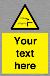 Custom warning water cannon